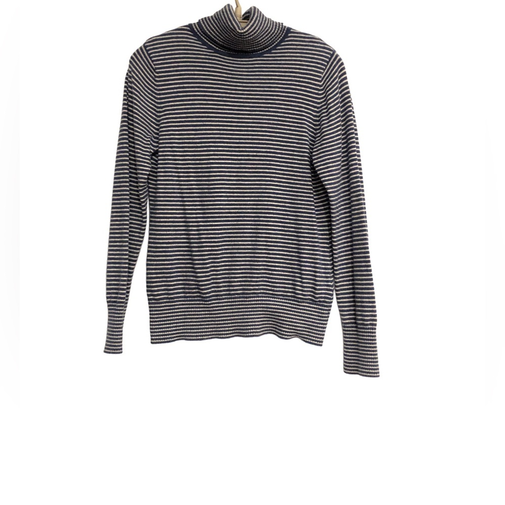 L.L.Bean turtleneck cotton cashmere sweater